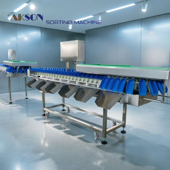 Tray weight sorting machine